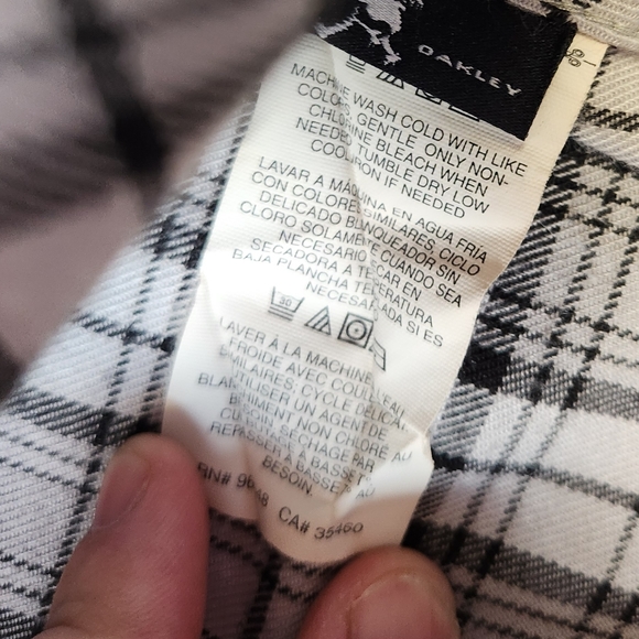 Mens Oakley Plaid Button Down Shirt Lrg - Picture 5 of 6